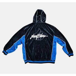 Johnny Blaze Y2K Velour Track Jacket XL Logo Orlando Magic Retro Hip Hop Rap 90s